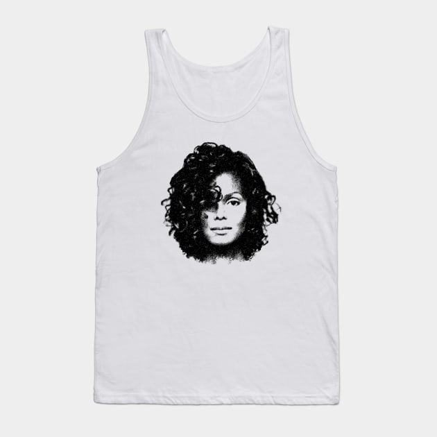 Janet Jackson - rnb Tank Top by SIIMAG ARTS